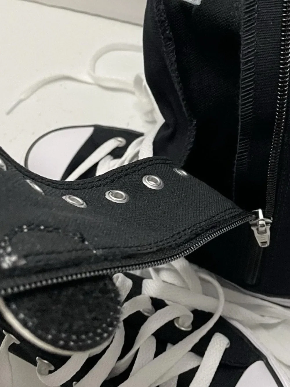 Converse Kids 12 Knee High  Black Sneakers New